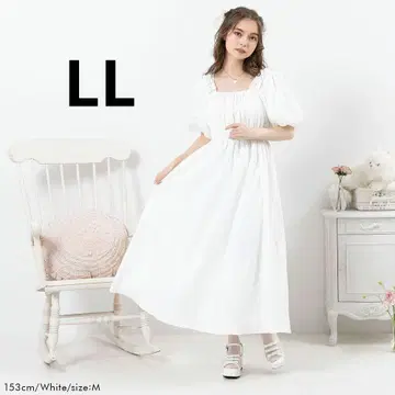 dearmyloverose 숄더 비쥬 퍼프 원피스 화이트