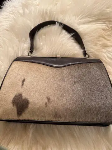 아자라시 핸드백 캐나다제 sealskin 빈티지