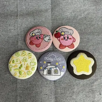커비 카페 자수 배지 컬렉션