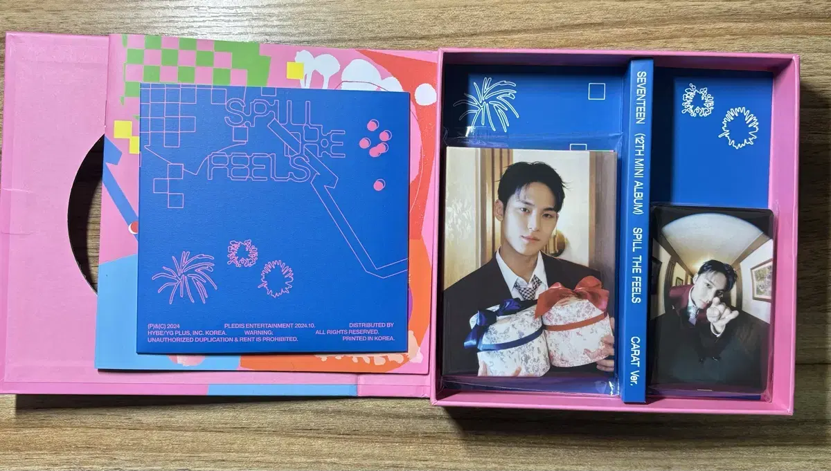 세븐틴 SPILL THE FEELS 민규 캐럿반 바인더 양도합니다.