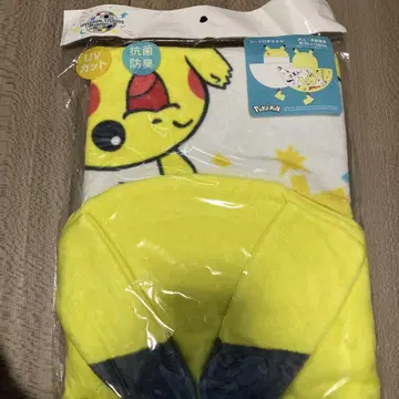 유니버 포켓몬 타월 피카츄 후드 부착 타월 할로윈 코스튬