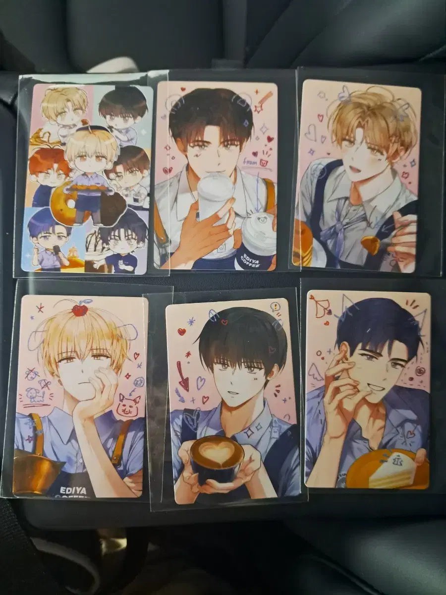 Demotjuk Ediya collaboration photocard Bae Se-Cheong, Woo-Keun, Se-Ah, Hyun, Moon-Dae, Yujin, Rae-Bin