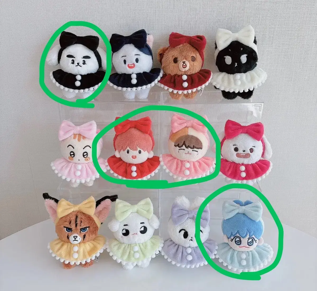 10cm 인형옷 오복이옷장 케이프 개별 판매