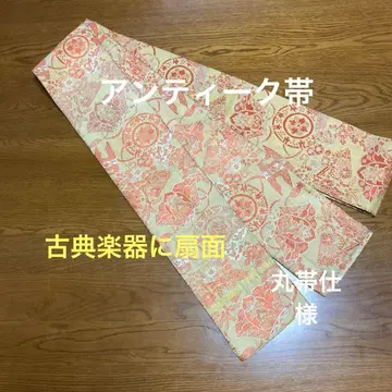 앤티크 오비 반폭, 전통 악기 부채