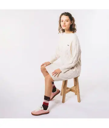 라코스테 핑크 스니커즈