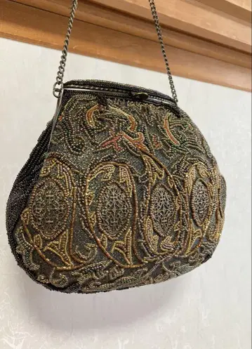 레트로 비즈 백 파티 백 앤티크