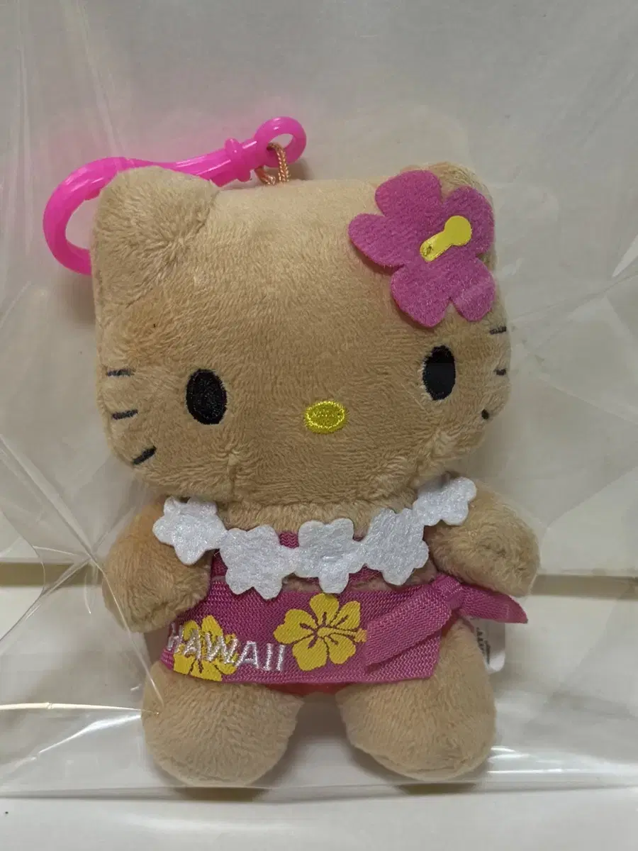 하와이 태닝키티 인형 키링