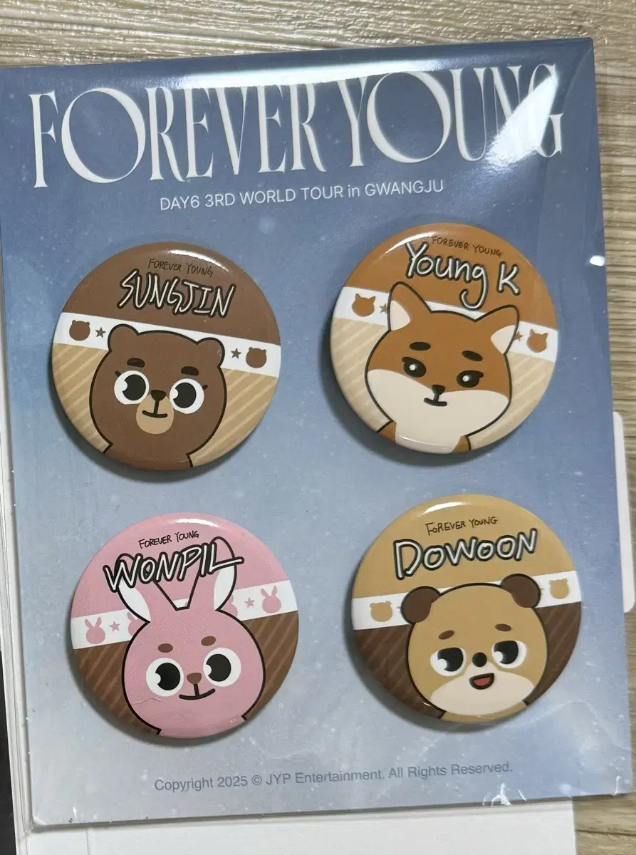 DAY6 Gwangju concert pre-order benefit badge