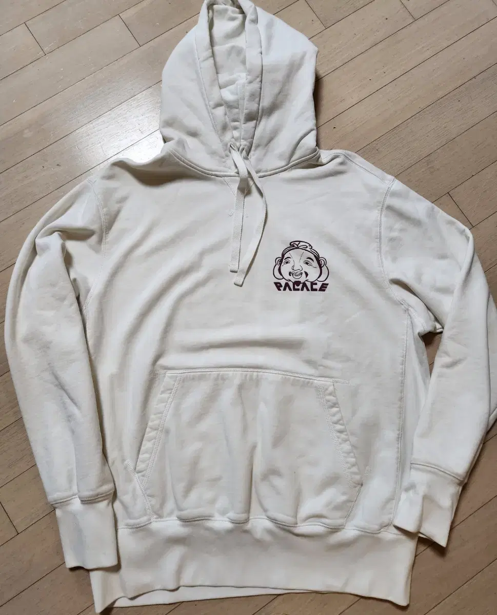 Palace X EVISU Heavy Cotton Hooded Shirt XL