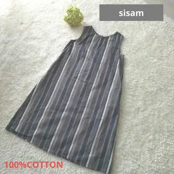 sisam 시삼 공방 롱 원피스 페 아트 트레이드 코튼 100%