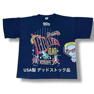 애틀랜타 브레이브스 90s USA제 데드스탁 티셔츠 MLB 당시 상품