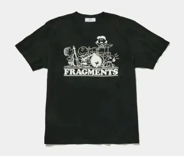사이즈 M VA TOKYO 스누피 FRAGMENTS 티셔츠 BLACK
