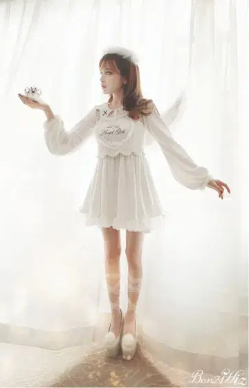 Bobon21 보본니주이치 천사 원피스 화이트