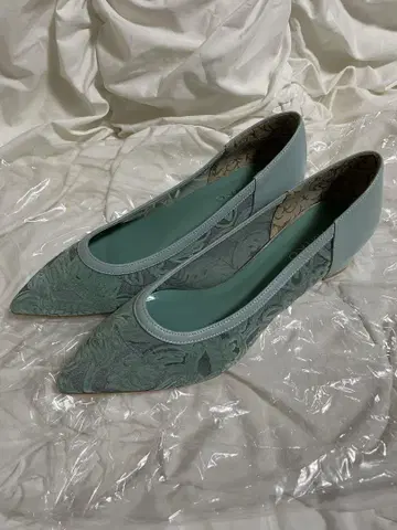 미사용 새상품! 히미코 펌프스 신발 24cm 하이힐 레이스