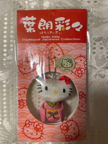 일본 문화 헬로키티 전통 기모노 스트랩
