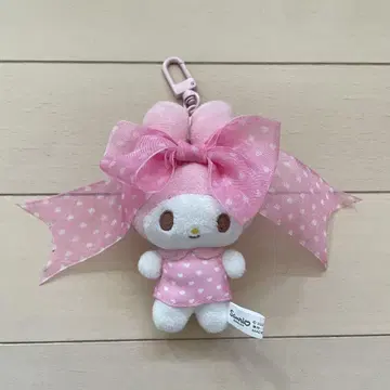 산리오 마이멜로디 시크릿 마스코트 키링 리본 공주 하트 무늬