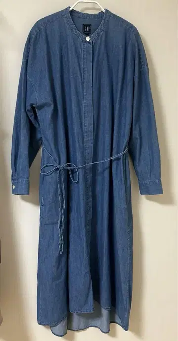 GAP 데님 맥시 셔츠 원피스