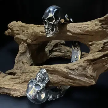 크레이지 피그 TWO SKULLS BANGLE - HEAVY