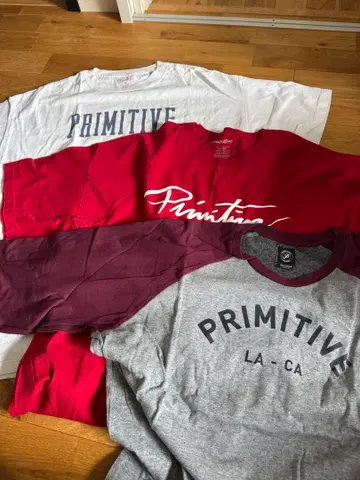 프리미티브 티셔츠 3장 세트 2XL 프리미티브