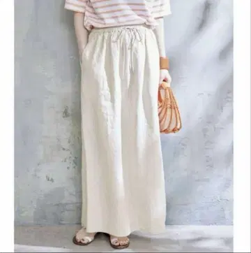 이에나 린넨 트라페즈 이지 스커트
