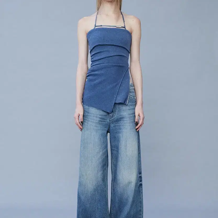 ★韓国の人気★【SATUR】★Brooklyn Netro Wide Washed PN.T★ SATUR | 세터 Satur Brooklyn Newtro Wide Washed Denim Pants