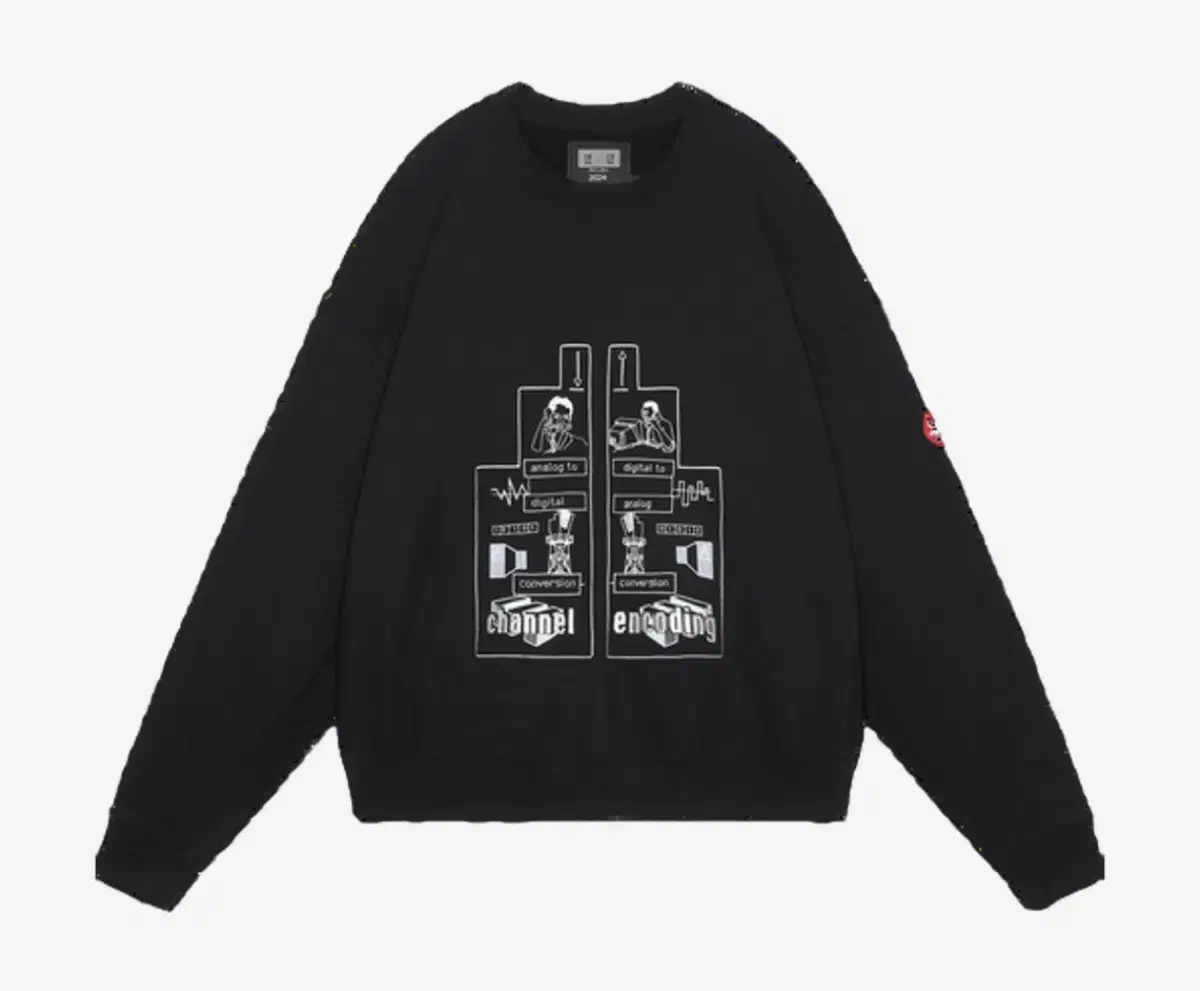 [XL] Cavempt Channel Encoding Crewneck Black - 24FW
