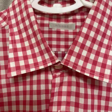 마시모 피옴보 MASSIMO PIOMBO 깅엄 체크 긴팔 셔츠