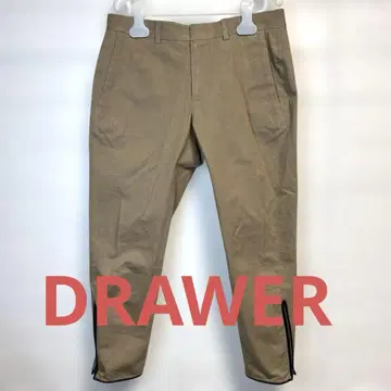 새상품급 DRAWER 드로어 팬츠 양가죽 코튼