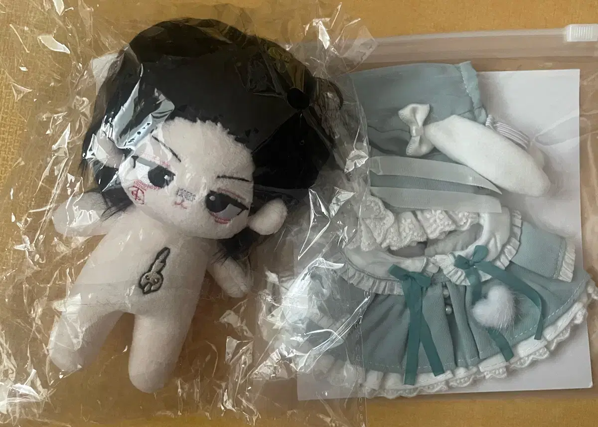 Sakadei Heisuke Attribute Cotton Doll Somsuke + Wooble Peluche Mint 10cm Doll Clothes