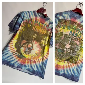 90년대 빈티지 DAVEMATTHEWSBAND 타이다이 락밴드 티셔츠