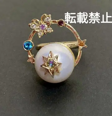 ANNA SUI 반지 플래닛 시리즈 별 나비 혹성 미사용 레어