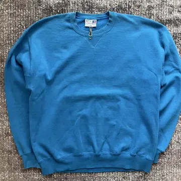 러셀 하이 코튼 USA XL 라이트 블루 90s USA