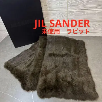 미사용 JILSANDER 질 샌더 토끼 퍼 옷깃 머플러