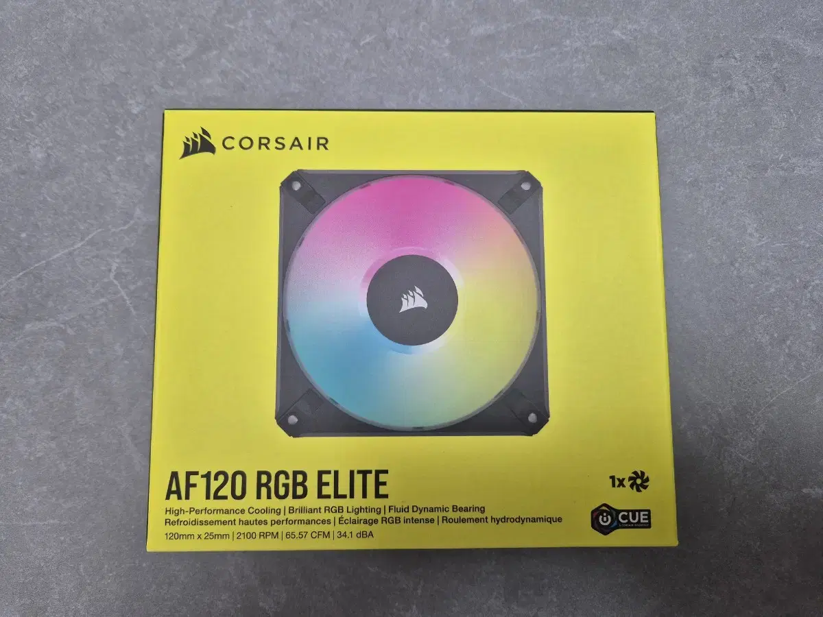 Corsair iCUE AF120 ELITE RGB black 5 units