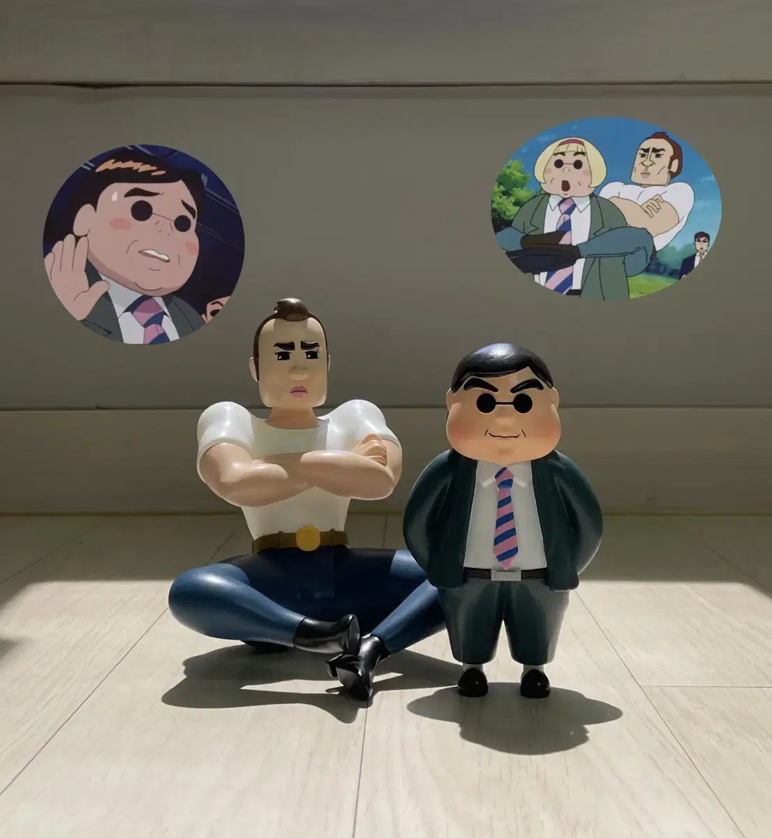 <주문제작>짱구는 못말려 불고기로드 트럭아저씨 & 부장님 피규어