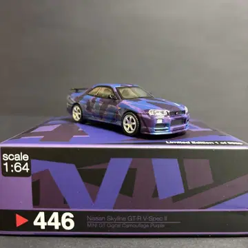 MINIGT 닛산 GT-R R34 5번째 미니 GT 1/64
