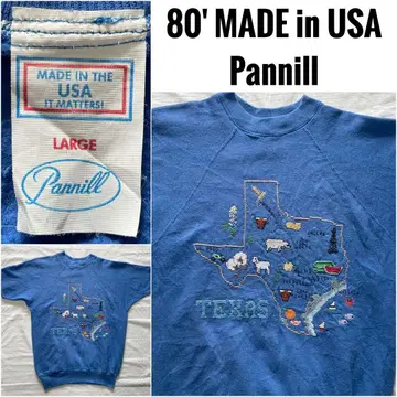 80' USA제 Pannill 파닐 빈티지 반팔 맨투맨