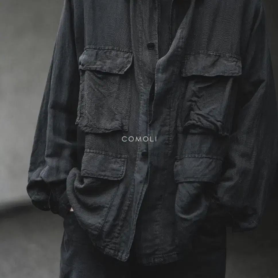 COMOLI | 코모리 [3] 25ss Comoli Fade Black BDU Jacket New