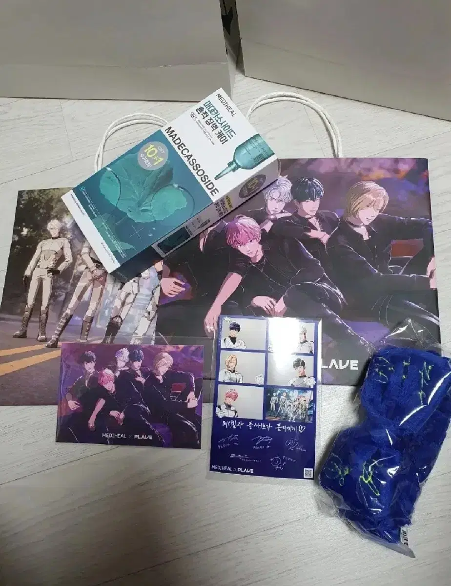 PLAVE Mediheal full set (shopping bag 2 + pack + postcard + photo booth + facial cleansing band + coupon)