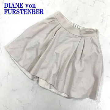다이앤 폰 파스텐버그 스커트 베이지 울 2 C2935