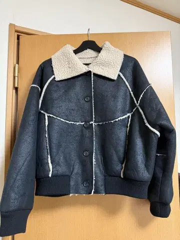 무스탕 보아 블루종