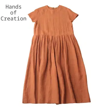 Hands of creation 린넨 개더 원피스