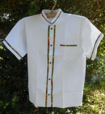 멕시코 남성용 과야베라 셔츠 과자베라 쿠바 셔츠 화이트