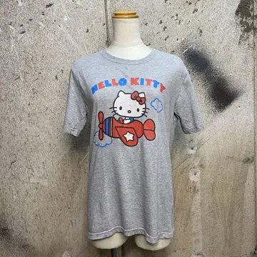 헬로키티 키티 헤이세이 갸루 Y2K 구제 의류 티셔츠 00s