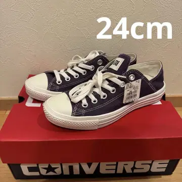 미사용 새상품 보라색 컨버스 2way 24cm 스니커즈