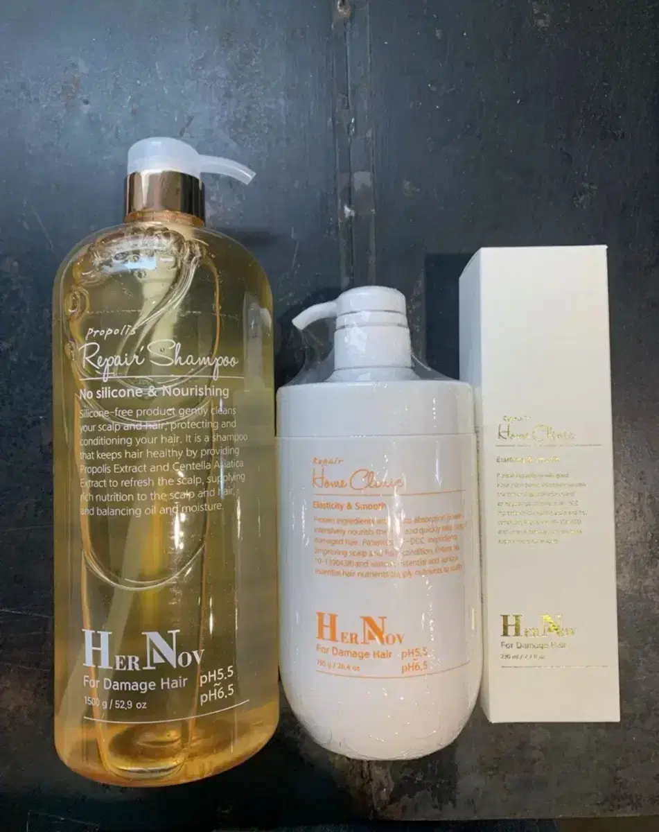 Ernov Shampoo 1500g & Home Clinic 750g + 230g Large Capacity Set