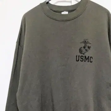 미군 실물 USMC 밀리터리 맨투맨 USA제 LARGE 구제 의류