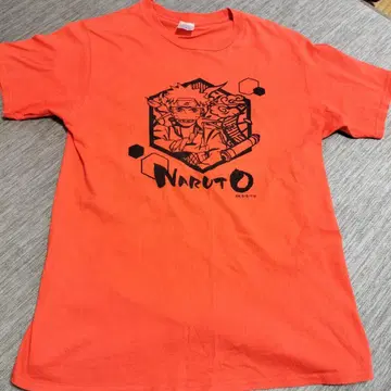 당시의 물건 빈티지 나루토 티셔츠 오렌지 M NARUTO