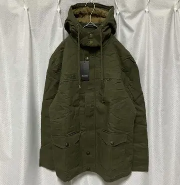 남성용 밀리터리 자켓 면 소재 후드 부착 4XL 리브 그린 따뜻한