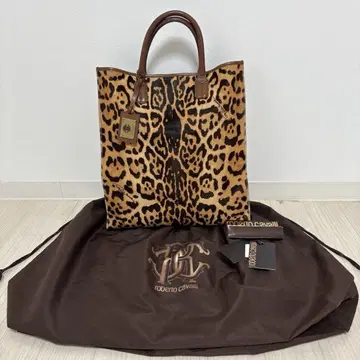 RobertoCavalli 로베르토 카발리 송치 토트백 레오파드